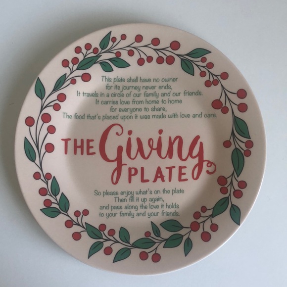 Christmas Holly And Berry The Giving Plate/Platter - Picture 1 of 7